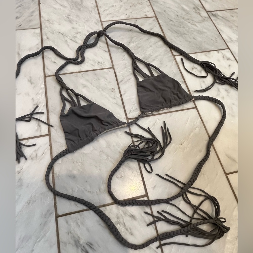 Acacia Gray Bikini Top